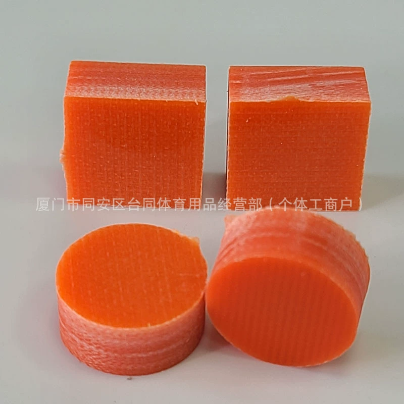 Бильярдная голова Миката 14 мм кожаная голова оранжевая