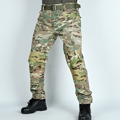 Camouflage Tactical Pants for Men: Outdoor, Adjustable Cuffs, Workwear Style &ndash; Scratch-Resistant, Durable, Military-Grade Assault Pants