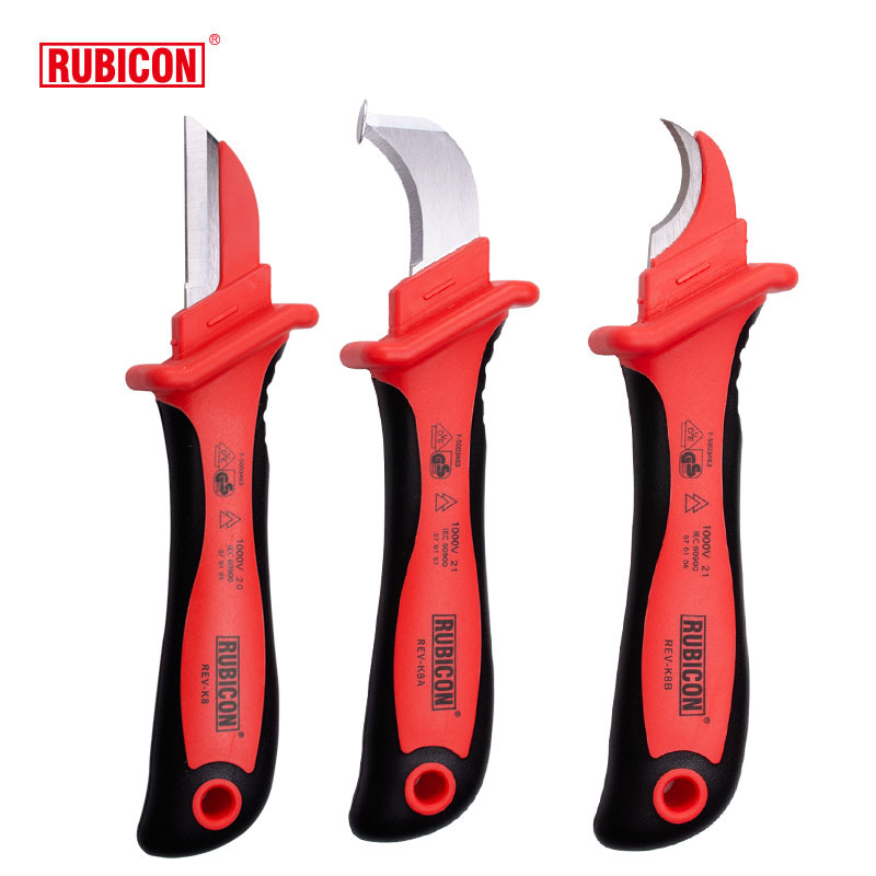日本Rubicon绝缘电工刀电缆剥皮刀扒皮器脱皮刀 REV-K8 REV-K8A