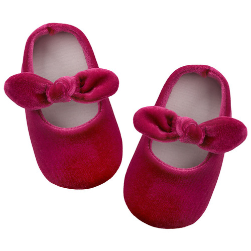 春秋 0-1岁婴儿学步鞋 蝴蝶结渐变鞋面柔软底防滑室内外穿