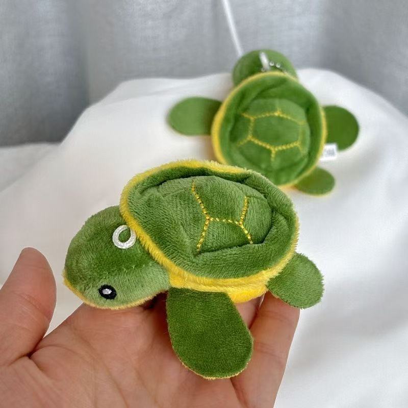 Cute Little Turtle Plush Pendant Cartoon Sea Turtle Doll Keychain Toy Bag Decoration Small Gift Doll Wholesale