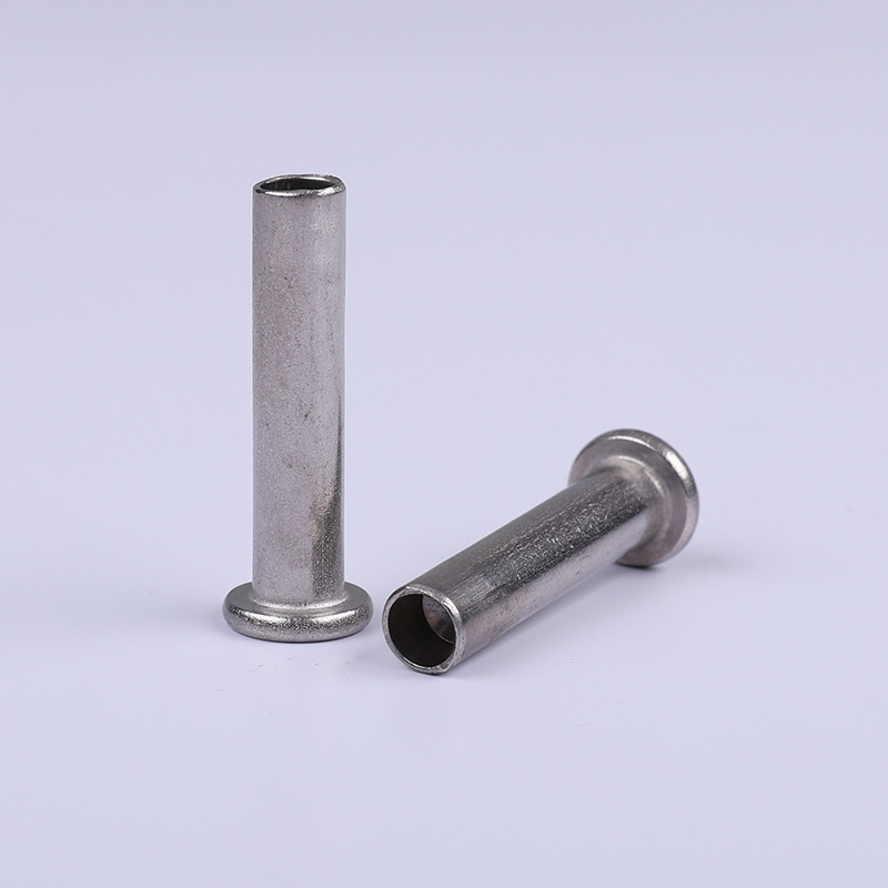 厂供应扁平头铆钉扁平头铁铆钉扁平头半空心铁铆钉半空心柳丁