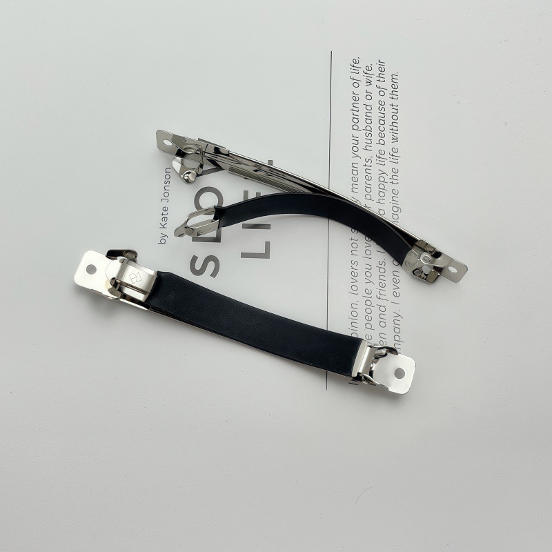Versión coreana del clip de resorte impreso de dos piezas de tres piezas, clip automático, clip inferior, clip grueso, suministro directo de fábrica de accesorios de joyería de bricolaje