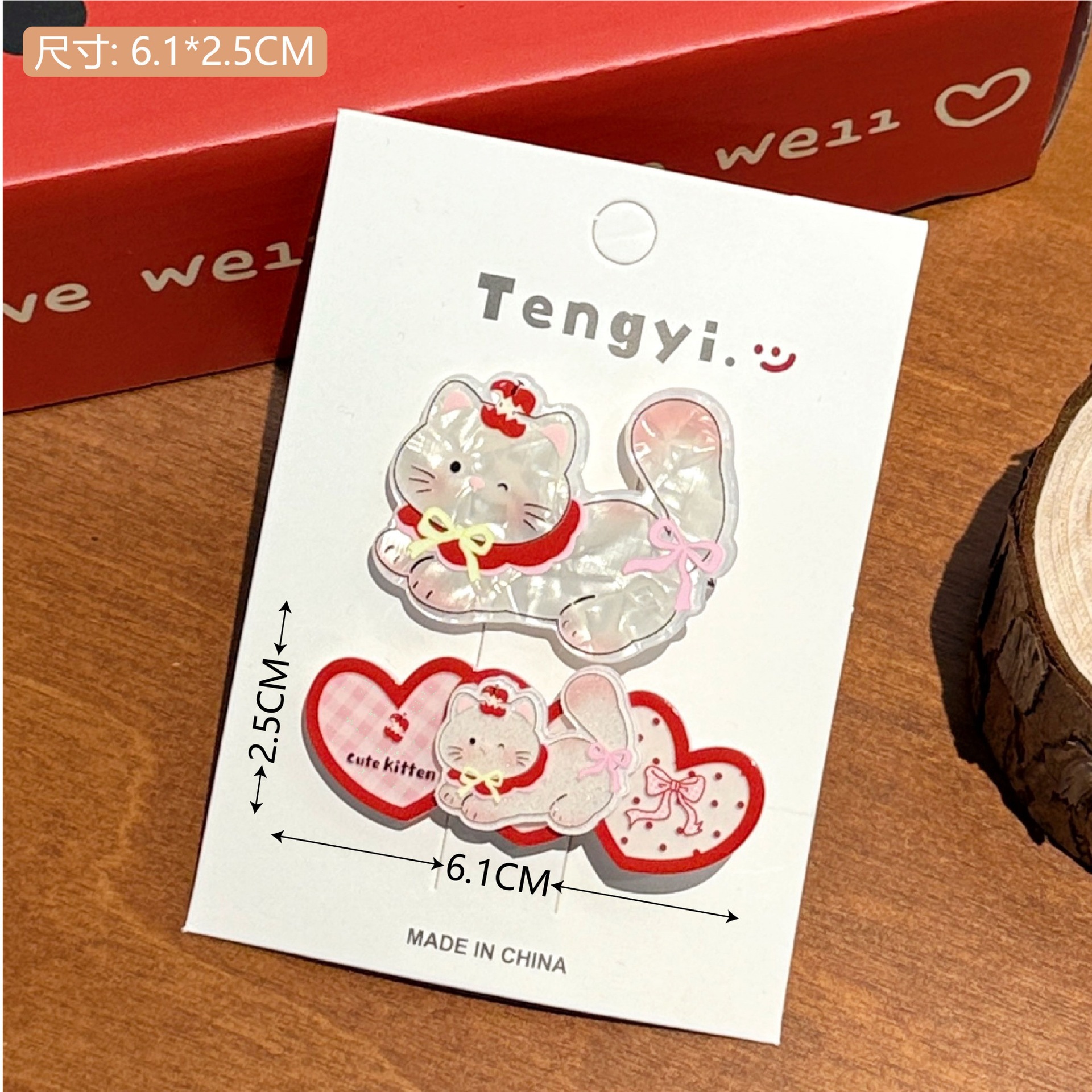 Creativa de dibujos animados clip de cabello bonito clip de bordes clip de pingueja tarjeta de cabello para niños clip de cabello roto al por mayor