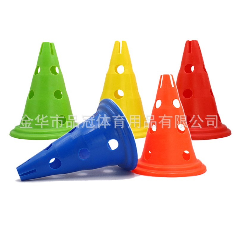 Logo cubo de entrenamiento de fútbol equipo obstáculo cubo de plástico tubo de helado engrosamiento 18/23/32/38/48cm cubo cónico