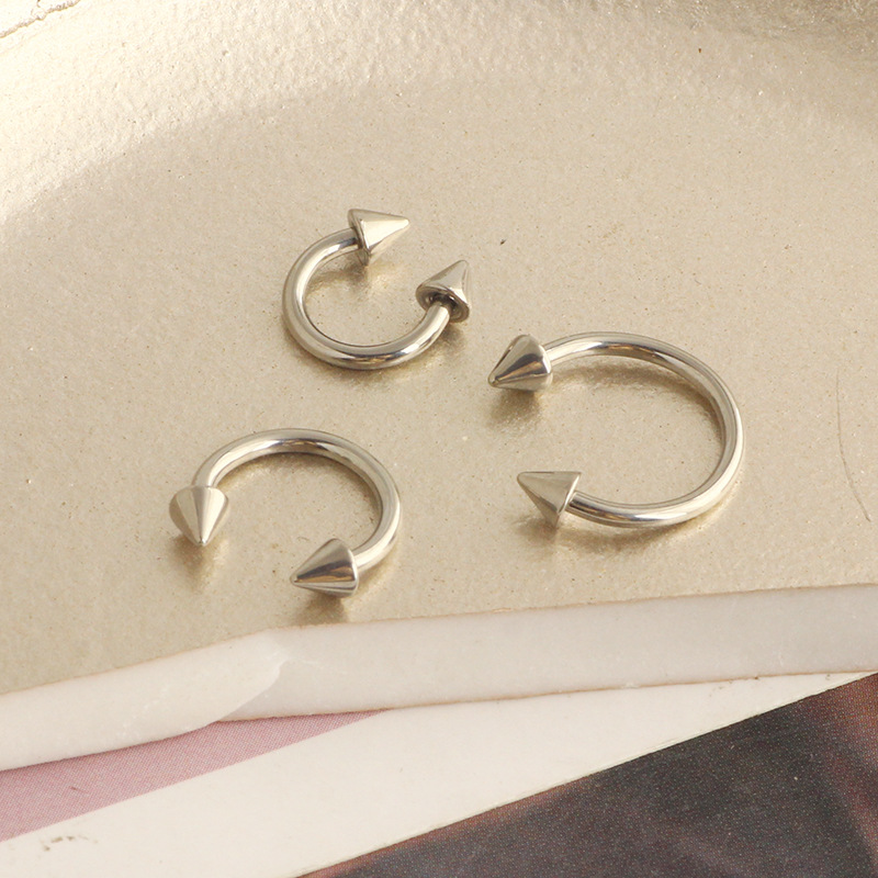 Labret piercing jewelry detail image