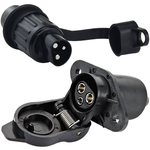 3-Pin 12V Yük Maşını Kabel Konnektoru, 3-Nüvəli Traktor Qoşqu Siqnal İşığı