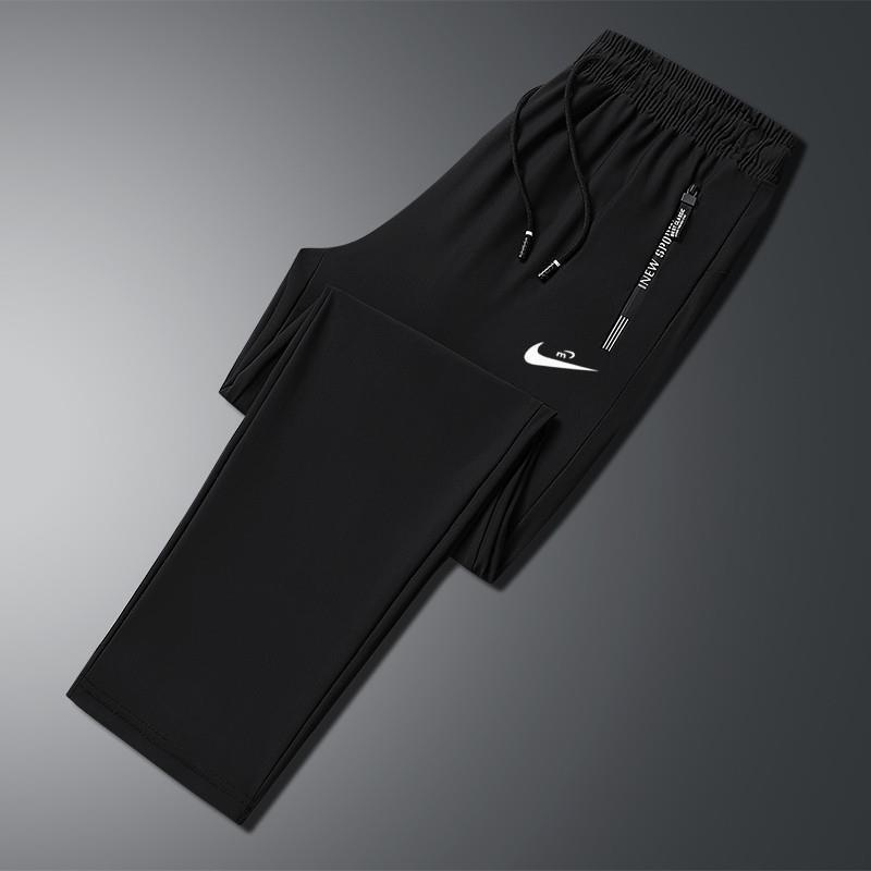 Ice Silk Pants 2025 Summer Men's Casual Pants Thin Quick-Drying Sports Large Size Straight Pants Men's Casual Versatile Ice Silk Pants 2025 Summer Men's Casual Pants Thin Quick-Drying Sports Large Size Straight Pants Men's Casual Versatile