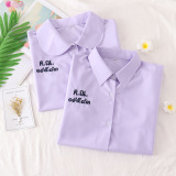 Форма, рубашка, сиреневая студенческая юбка в складку, коллекция 2021, Таиланд