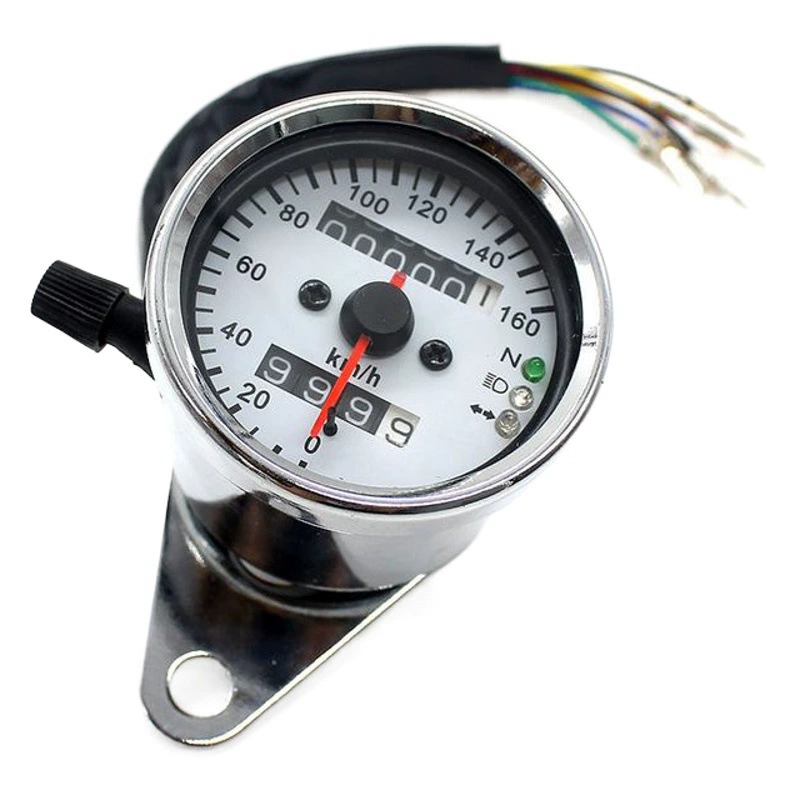 Ретро счетчик мотоцикла/Модифицированный счетчик мотоцикла/Новый светодиодный двухцветный счетчик/двойной счетчик пробега в сборе