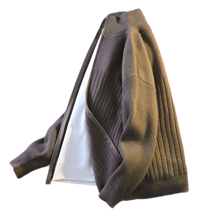 Explosiones transfronterizas de tamaño grande europeo cardigan suéter de punto chaqueta de chaqueta caliente de fábrica de negocios al por mayor