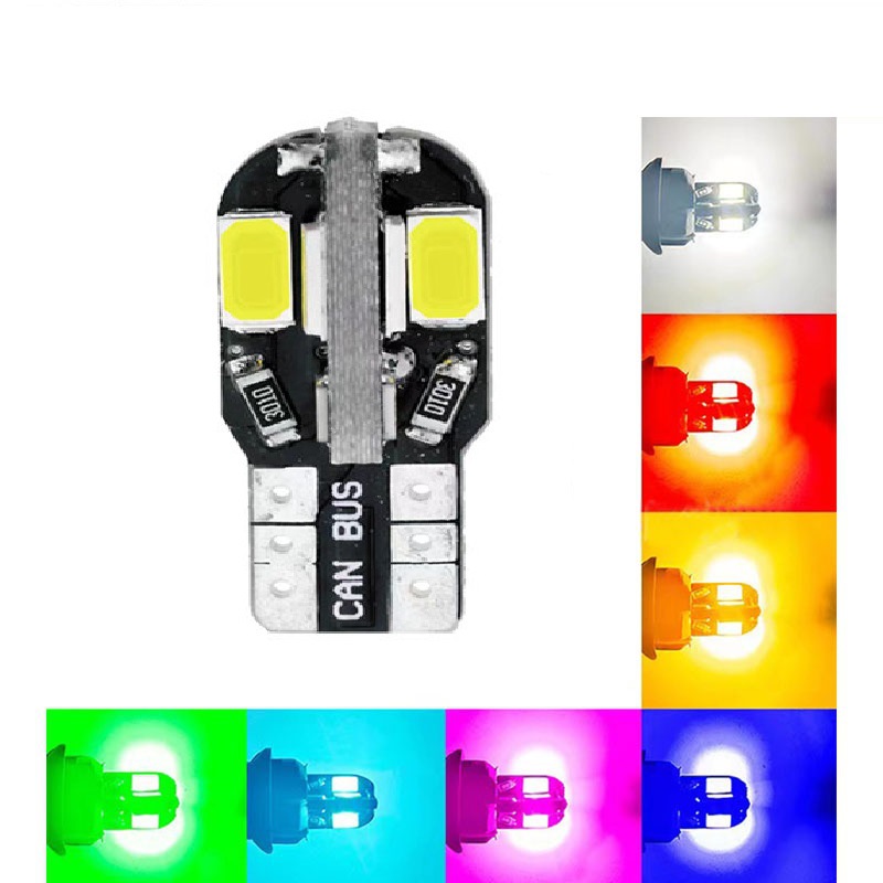 Qìchē T10 Car LED Light 5730 8SMD Clearance Light License Plate Light (License plate lamp) - white-t10-5630-8e