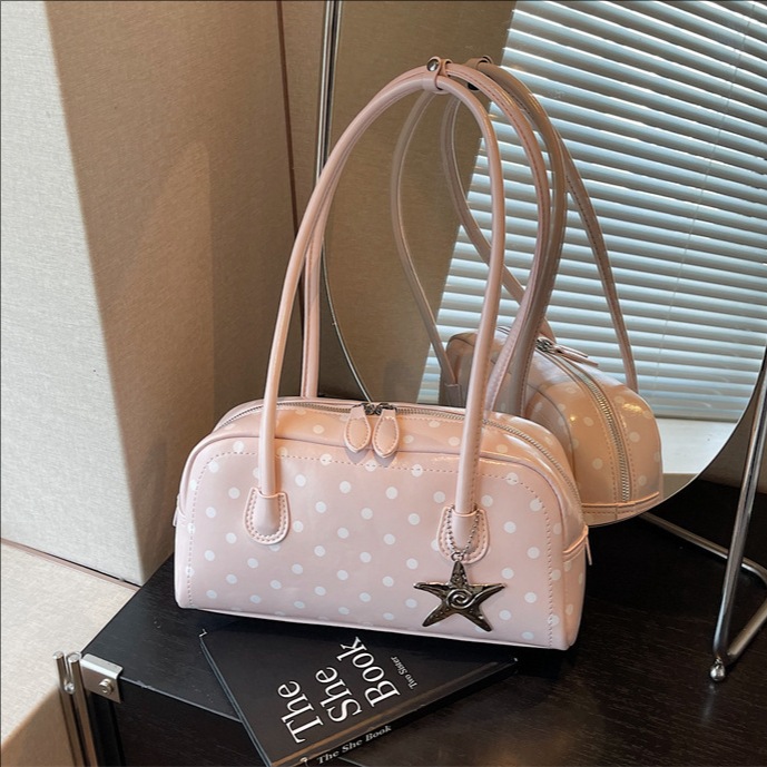 2026 nuevo bolso coreano de nicho, bolso de almohada, bolso de hombro de moda, bolso de brazo dulce para mujeres