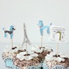 Cake Respuent Toothpick Plutter Party Decoration Paper Cup Cake Piece Piece Flag Constellation EVA