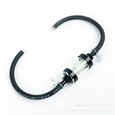 Motosiklet ləvazimatları və aksesuarları – cup - black-oil-filter-2-sections-of-oil-pipe-4-buckles
