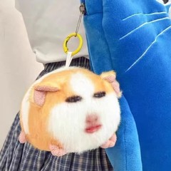 猪妞语音挂件毛绒玩具搞怪荷兰猪仙女下凡玩偶可发声表情包娃礼物