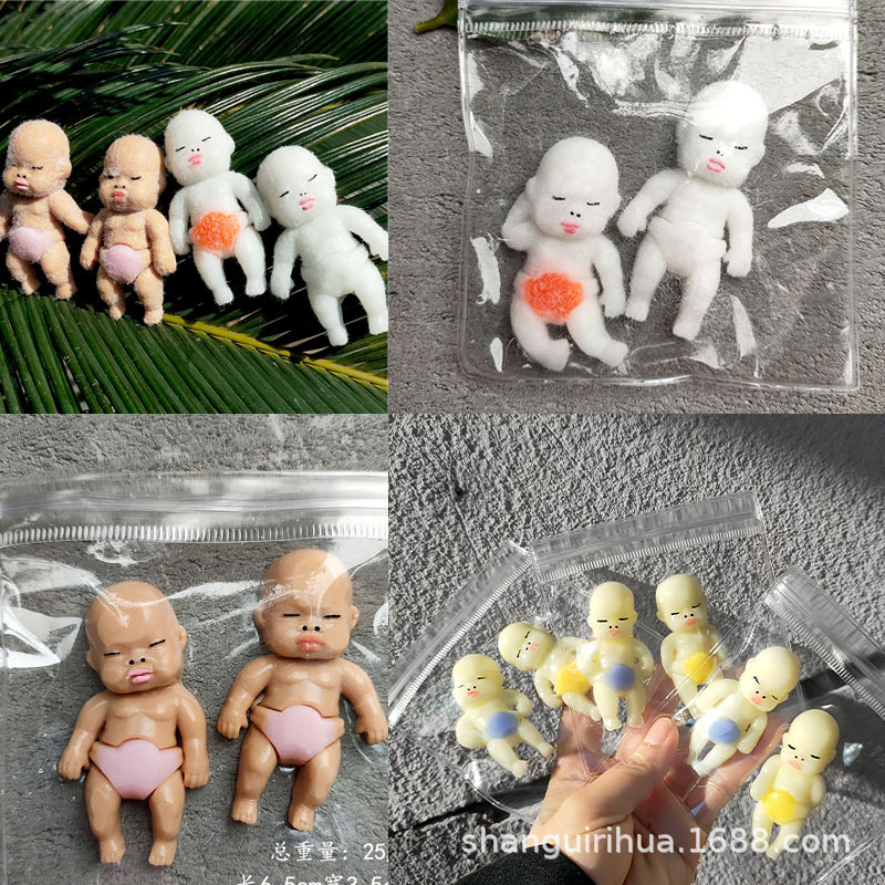 광대 인형 [무작위로 몰려들기/광택] [색상 무작위]