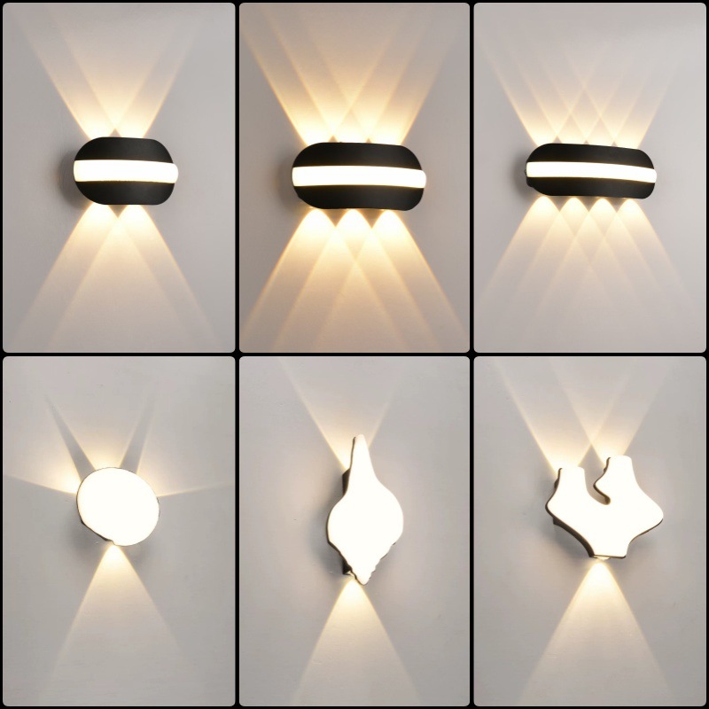 简约轻奢户外壁灯几何氛围防水别墅庭院露台大门口照明室外门头灯