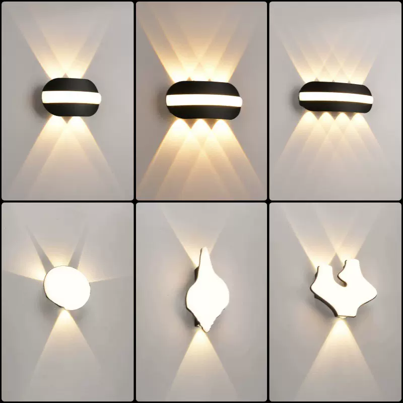 简约轻奢户外壁灯几何氛围防水别墅庭院露台大门口照明室外门头灯