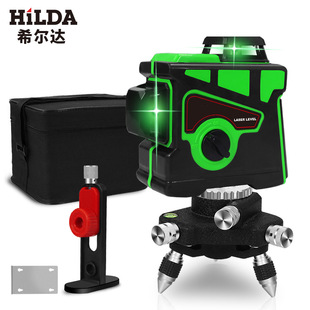 Hilda Factory Direct Laser Level Infrared Level 12 Line Automatic Line Marking Line Instrument