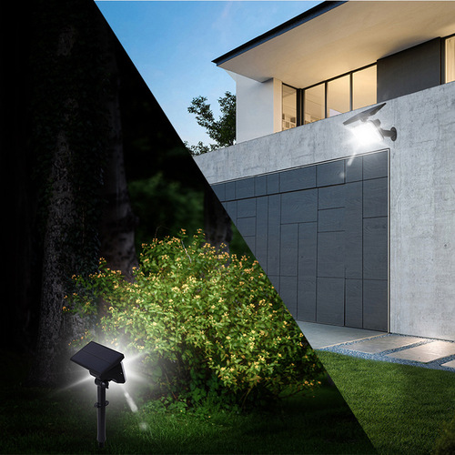  New Solar Light, Dual-Temperature Waterproof Solar Spotlight, Outdoor LED Courtyard Lawn Lamp
