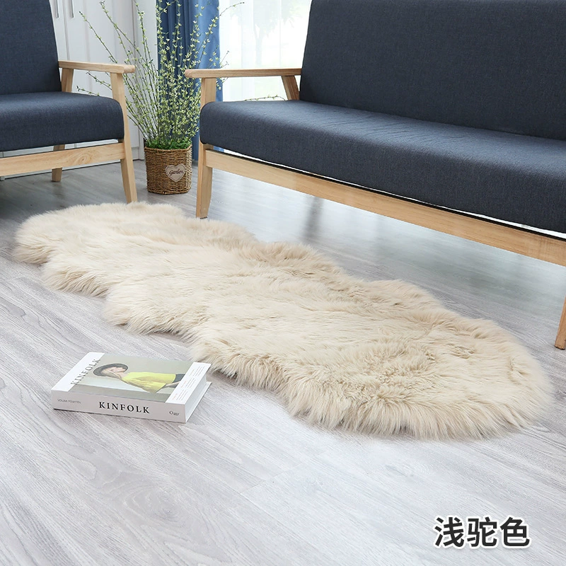 Трансграничные имитационные шерстяные ковры могут быть утолщены ковры для гостиной эркер длинный плюшевый нескользящий ковер для домашнего использования ins ветер