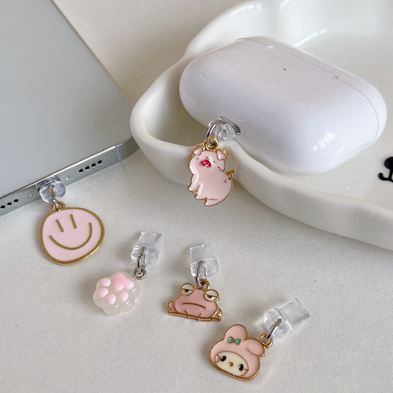 Suitable for Android Mobile Phone Pink Cat Claw Dust Plug Type-C Redmi Vivo Huawei Micro USB Apple 16 Suitable for Android Mobile Phone Pink Cat Claw Dust Plug Type-C Redmi Vivo Huawei Micro USB Apple 16