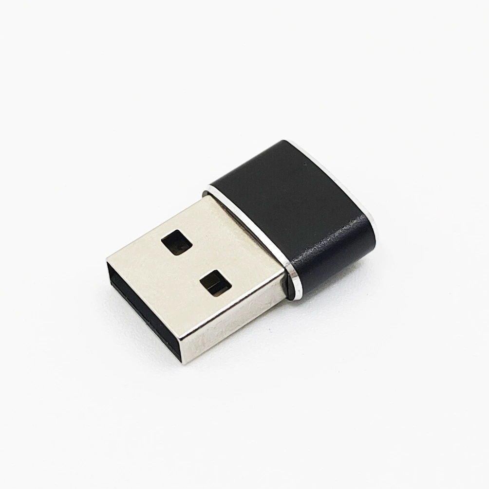 Алюминиевый USB -> TYPE-C адаптер (переходник) с USB на Type-C, адаптер A -> C (Type-C гнездо)