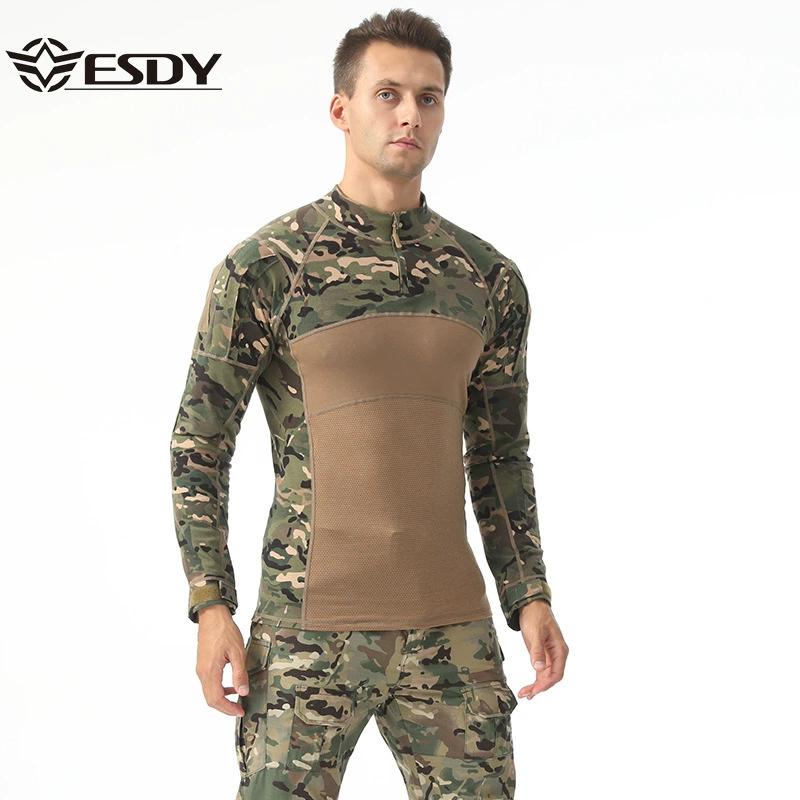Тактический набор ESDY (попытки кросс-границы), камуфляжная походная куртка с длинным рукавом для тренировок
