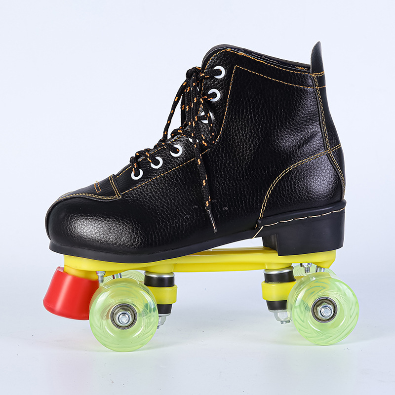 Patines de doble fila patines de cuatro ruedas patines hombres y mujeres flash rueda actividad precio patinaje zapatos fabricante