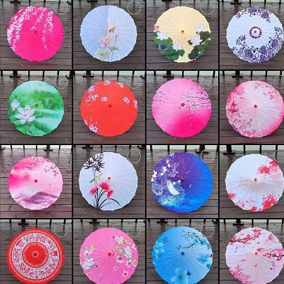 Ancient Style Han Dynasty Oil Paper Umbrella Ancient Costume Cheongsam Ceiling Decoration Classical Decorative Umbrella Props Umbrella