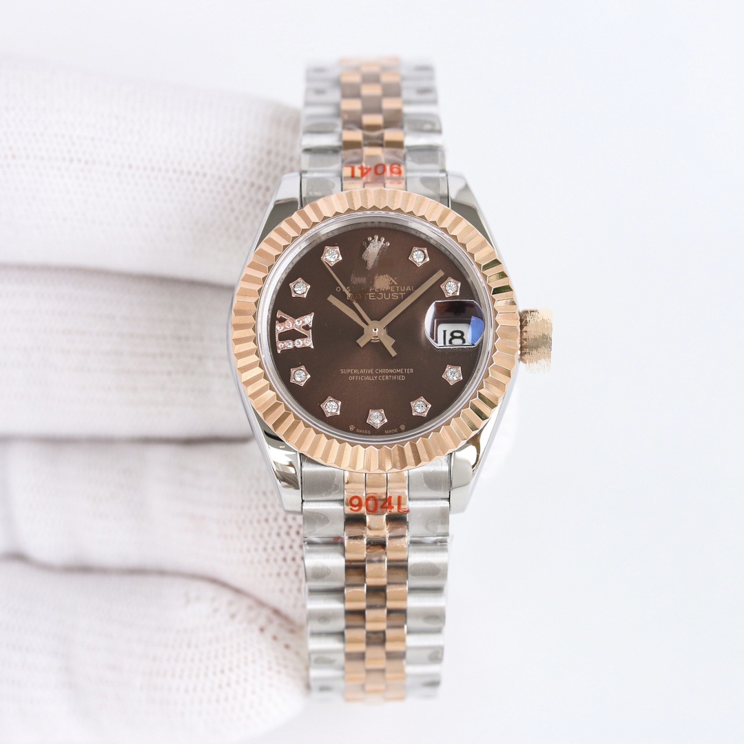 Laojia Tooth Ring Gold Single Calendar Dj Log Fully Automatic Mechanical Watch Swiss Mechanical Watch