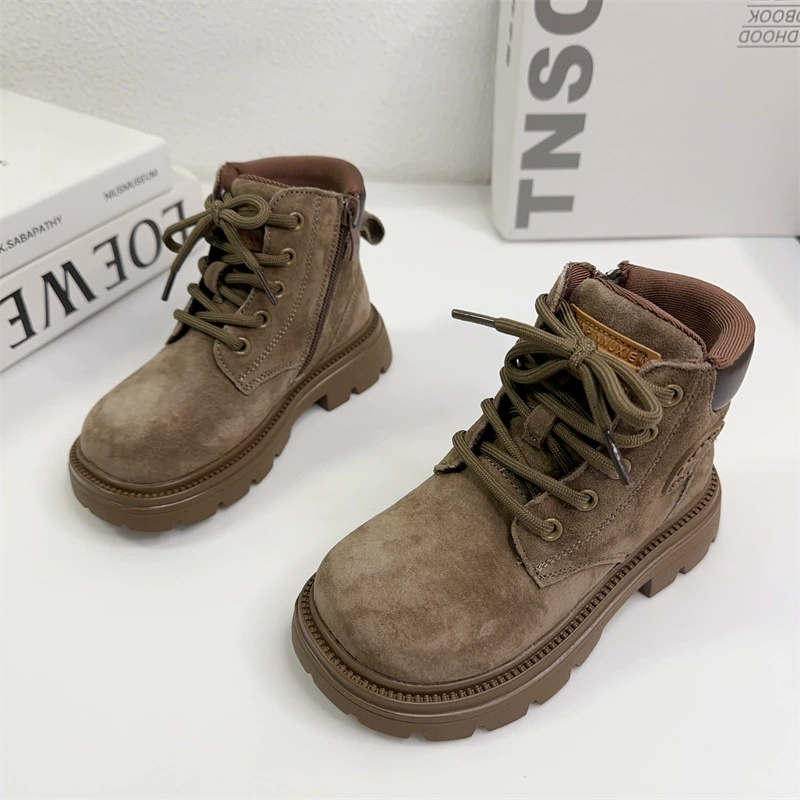 Martens, детские демисезонные полусапожки для отдыха, оптом, корейский стиль, мягкая подошва