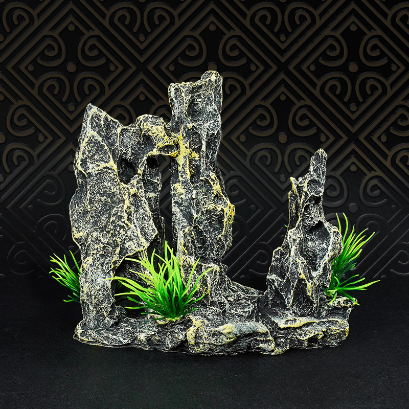 Buda árbol de rocalla resina bonsai decoración paisaje acuario rocalla decoración micro paisaje estatua de Buda Zen decoración al por mayor