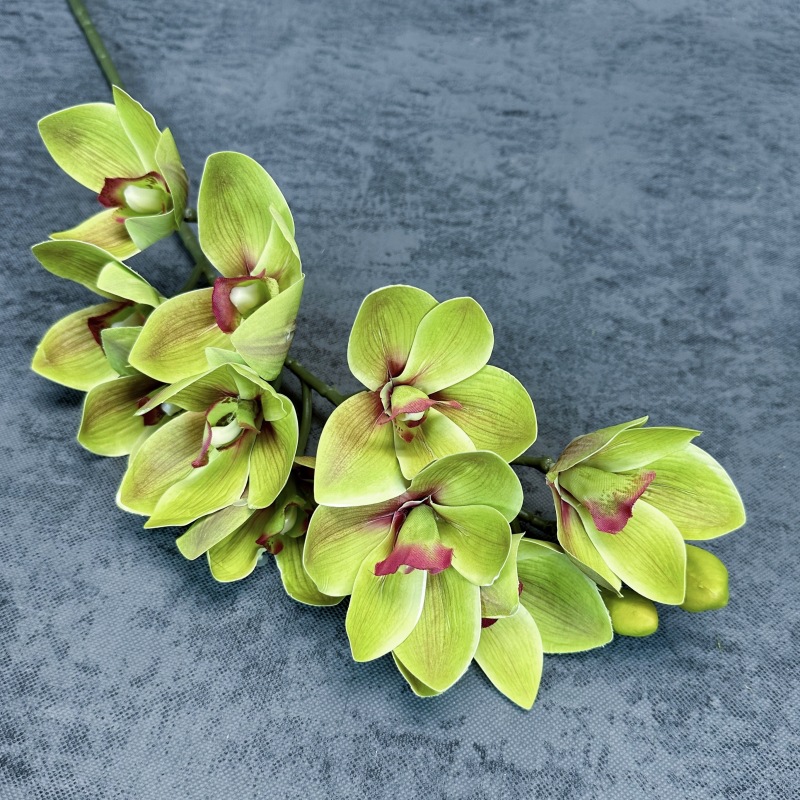 10 platillos Sensación artificial flor 3D impresión película Magnolia Home Dress Up flor arreglo props flor falsa al por mayor