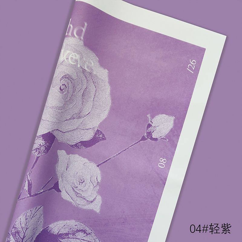 Huaxi Rose Story Papel de embalaje Ramo Papel de embalaje Impermeable Material de papel de embalaje Material de floristería Ramo de flores Papel de embalaje