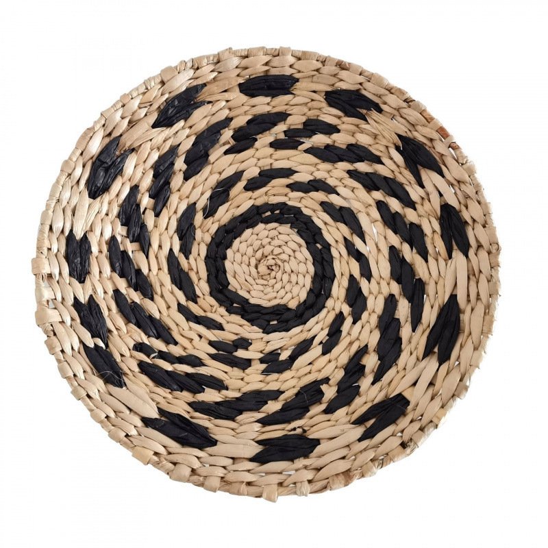 Viento nacional transfronterizo marioneta artesanal tejido pared decoración de pared Bohemia tejido de paja decoración de pared de fondo vivienda decoración de pared colgante