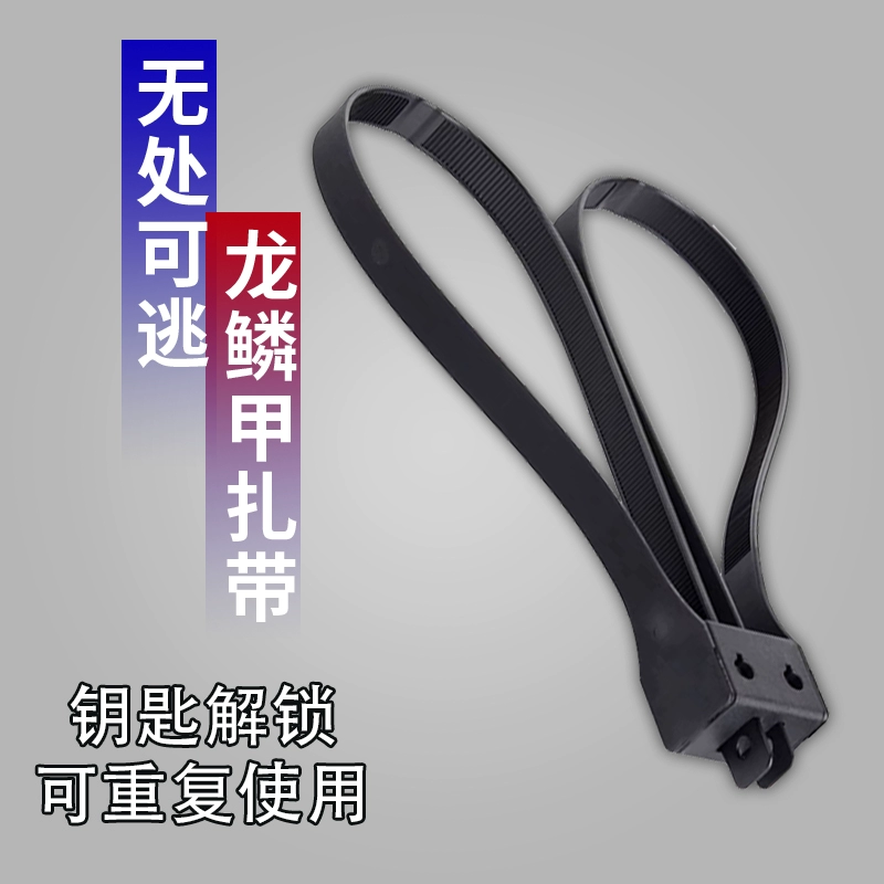 Ремень безопасности многоразового использования, многоразовый пластиковый ремень ASP с фиксированным кольцом для тяги нейлонового ремня с ключом