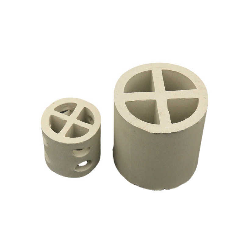 耐可化工 陶瓷开孔十字环填料隔板环散堆 一字环50MMCross Ring