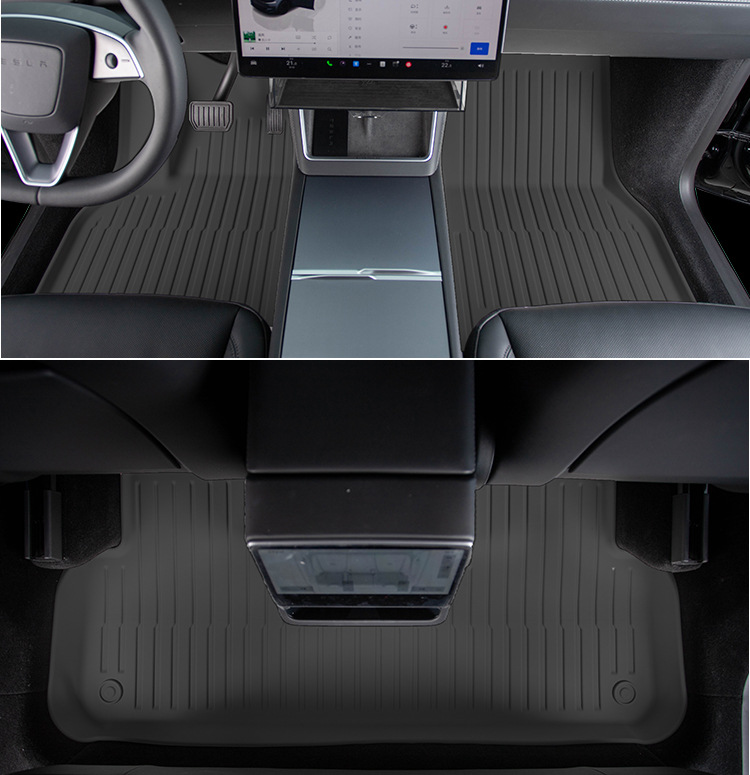 Suitable for 25 Models of Tesla Model Y, Full-Coverage Updated Version Accessories, Special Original Factory Tpe Car Floor Mats