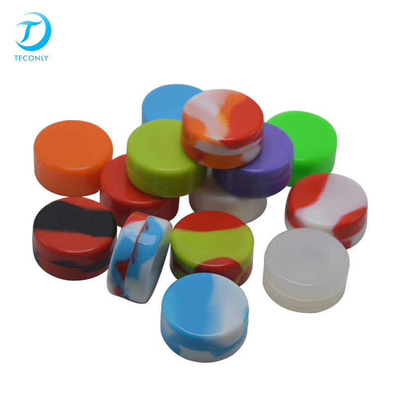 厂家直销迷你圆瓶硅胶瓶盒化妆品膏霜瓶跨境平台乳霜瓶5ml