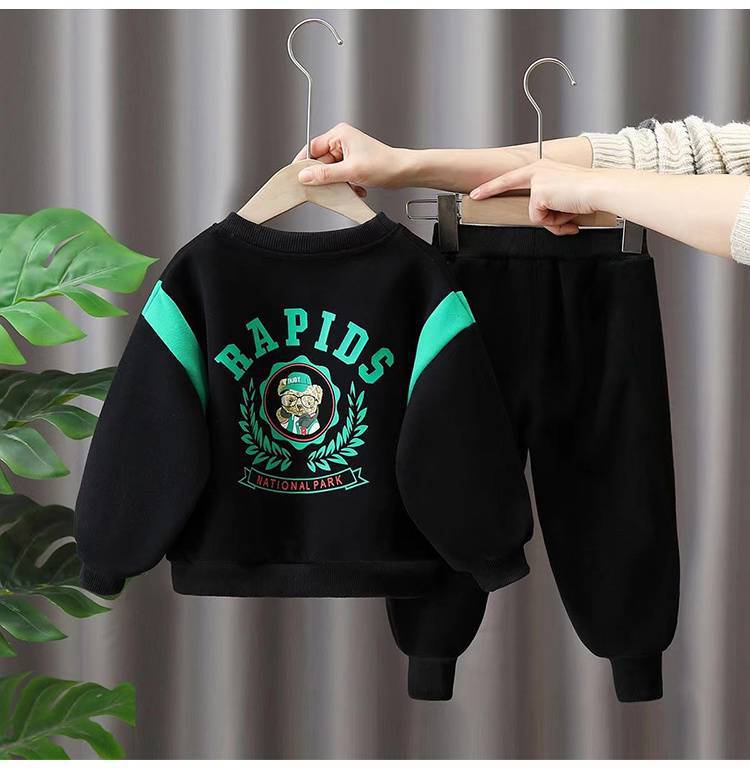 Pull pour enfants, nouvelle édition coréenne, beau pull pour garçons, ensemble deux pièces printemps et automne 2023_voghion.com