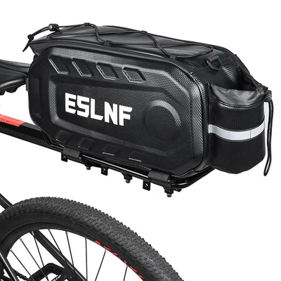 Car bike rack | can carry passengers - semi-quick-release-rack17l-large-capacity-black-hard-shell-rear-pannier-bag