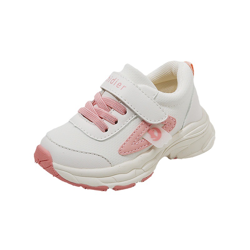 Primavera y otoño nueva zapatilla de deporte de los niños zapatos de papá de los niños zapatos de las niñas de los bebés antideslizante inferior suave antideslizante zapatos para correr