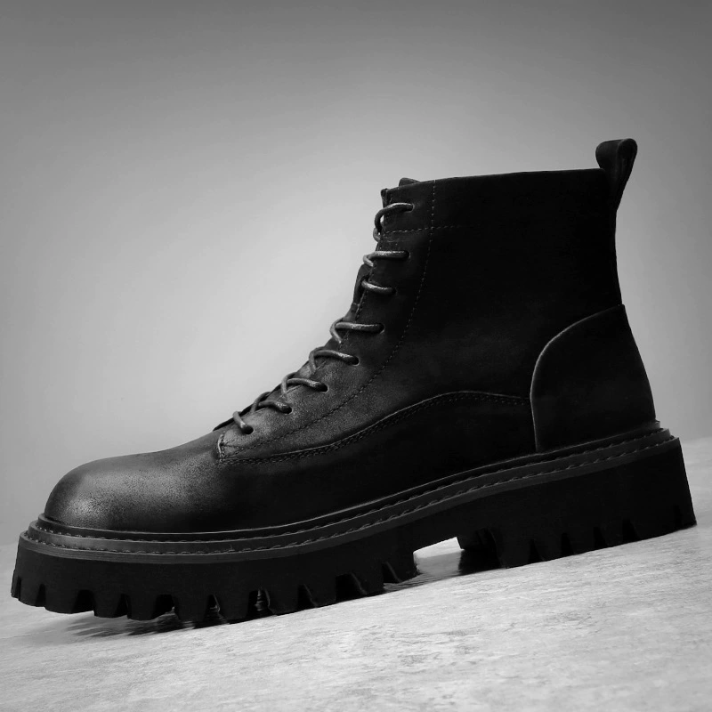Прямые поставки мужских ботинок Британские зимние ботинки Martin, мужские высокие ботинки, рабочие ботинки, волосы поколения