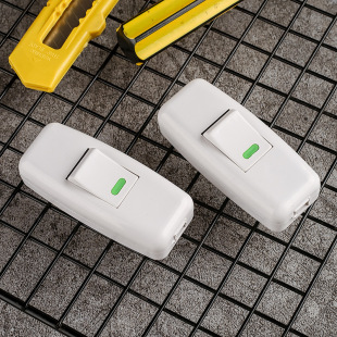 Rocker white bedside switch high-power double outlet button switch desk lamp single control wiring switch wholesale