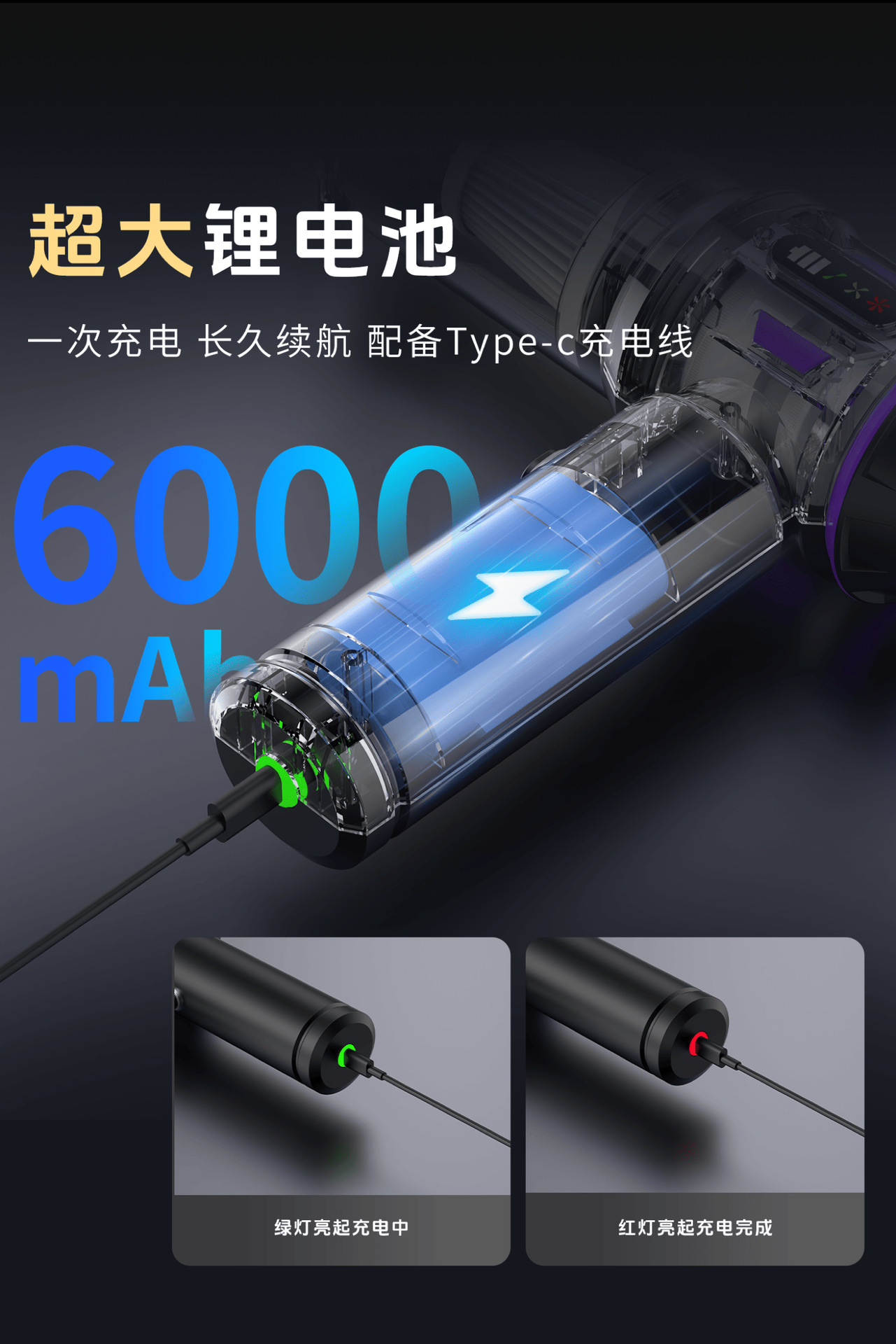 Car Vacuum Cleaner Wireless Digital Display One-Piece Dust Blowing and Suction Integrated Handheld Dust Blowing and Air Extraction Small Mini Vacuum Cleaner