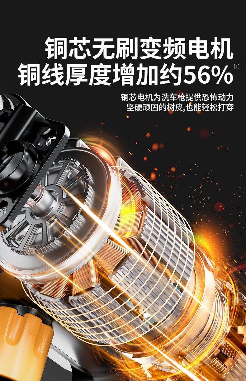Wireless Lithium Battery Car Washing Machine, Household High-Pressure Water Gun, Portable Rechargeable Powerful Floor Scrubber, Ultra-High-Pressure Cleaning Machine Wholesale