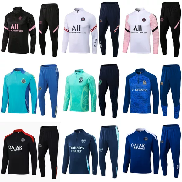 Long-Sleeved Suit Half-Zip Jersey Chelsea Inter Milan Atletico Madrid Paris Training Uniform Football Uniform Wholesale Dropshipping