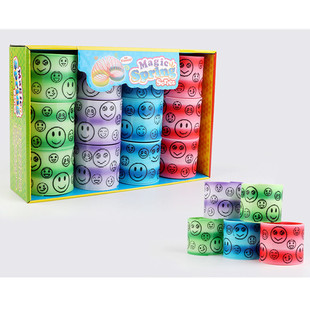 4-color gradient smiley face rainbow circle